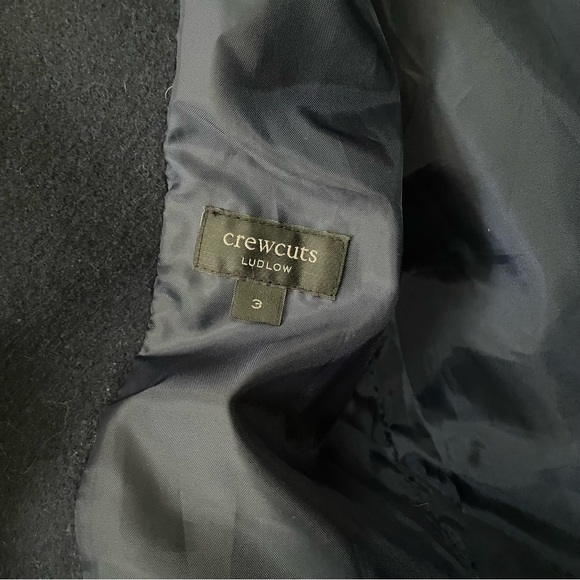 J. Crew crewcuts boys Ludlow navy overcoat size 3 - Picture 4 of 7